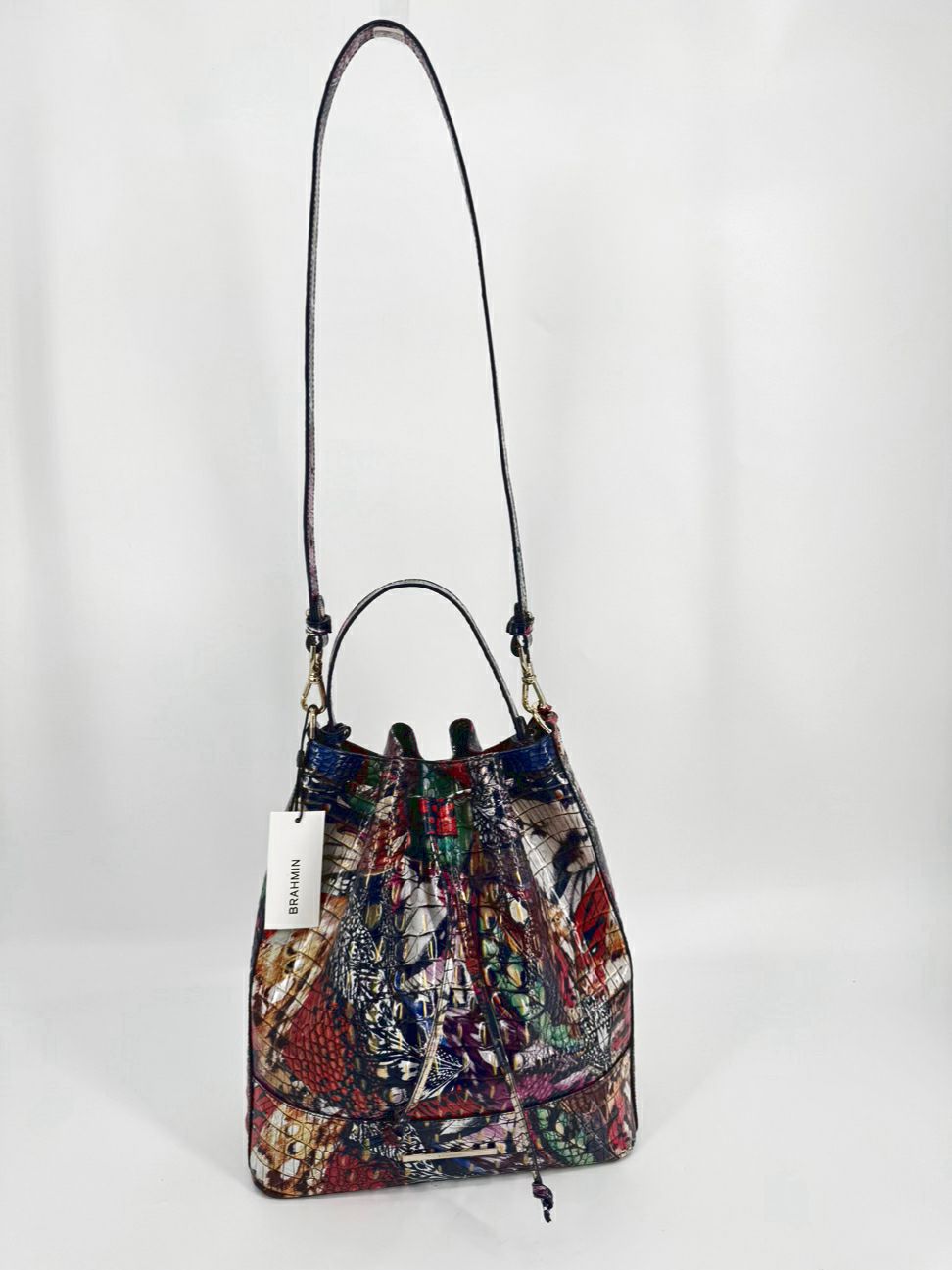 BRAHMIN Multi-Color Leather Marlowe Melbourne Metamorphosis Crossbody Bag NWT