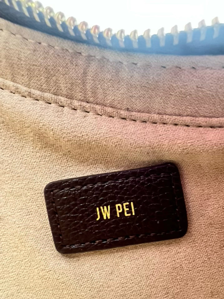 JW PEI Chocolate Faux Leather Evening Bag