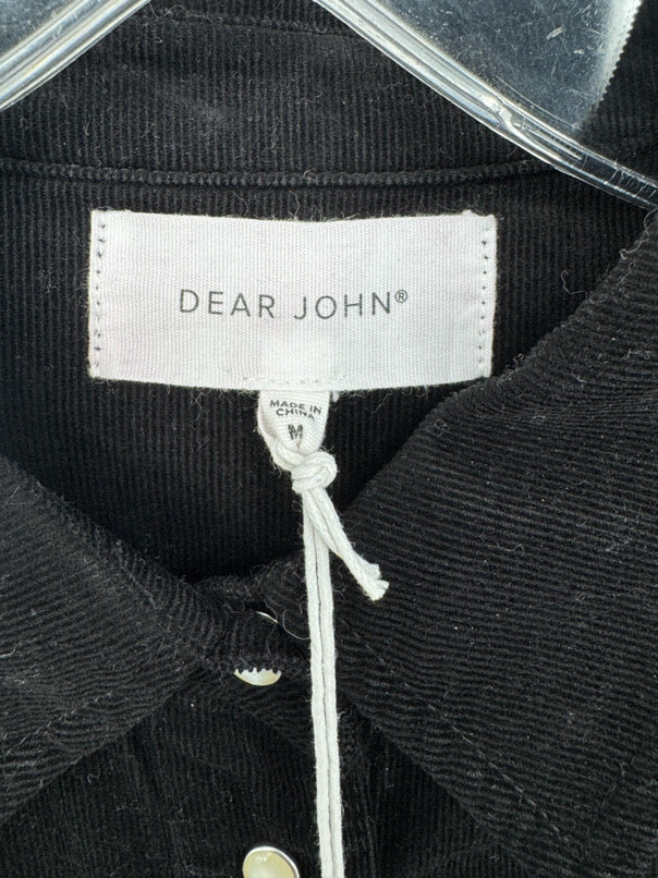 DEAR JOHN Size M Black Corduroy Dress NWT