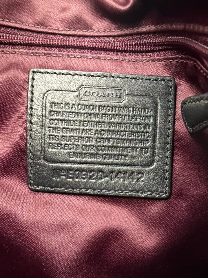 COACH Black Leather Purse