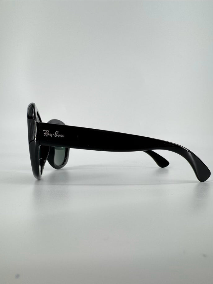 RAY BAN Black Round Sunglasses