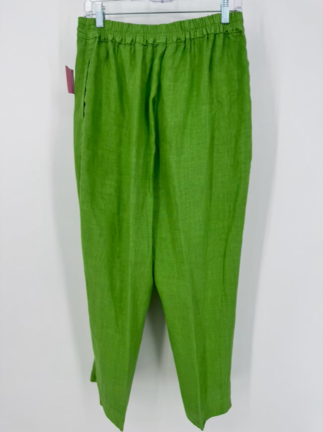 HARIS COTTON Size S Green Linen Pants