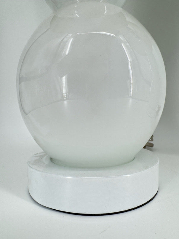 SAFAVIEH White Jayne Three Sphere Glass Pair of Lamps