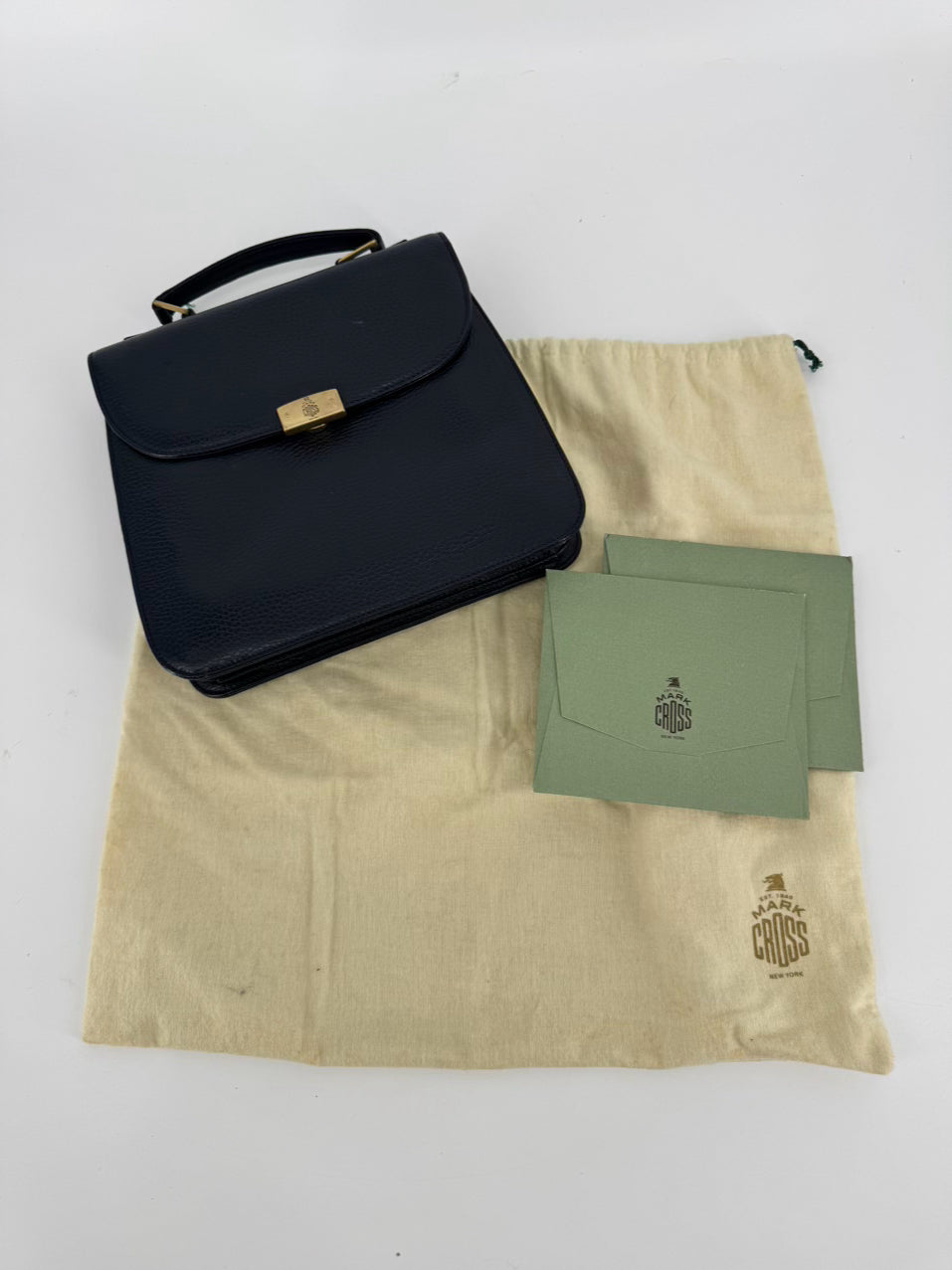 MARK CROSS Navy Leather Purse