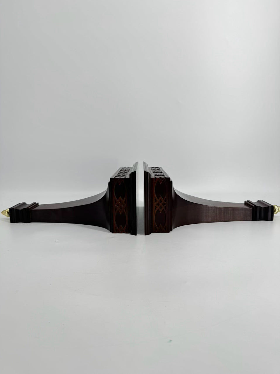Wood Fretwork Pair of Wall Brackets