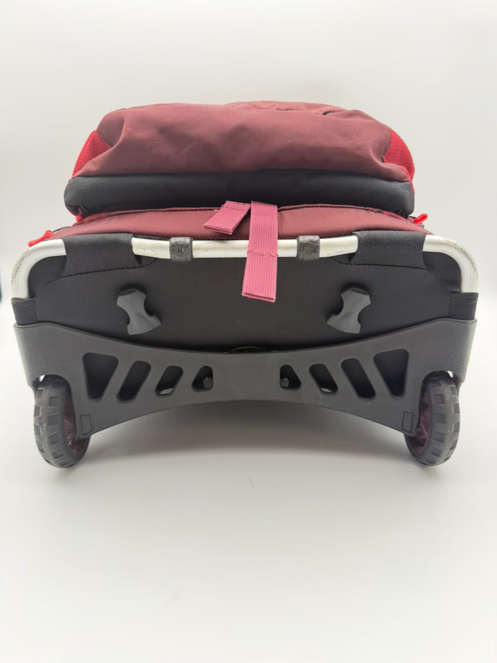 OSPREY Ozone Convertible Day Red Nylon Back Pack w/ Wheels