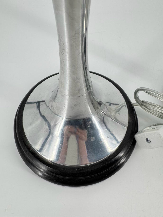 INDIA Silver Metal Bamboo Pair of Buffet Lamps