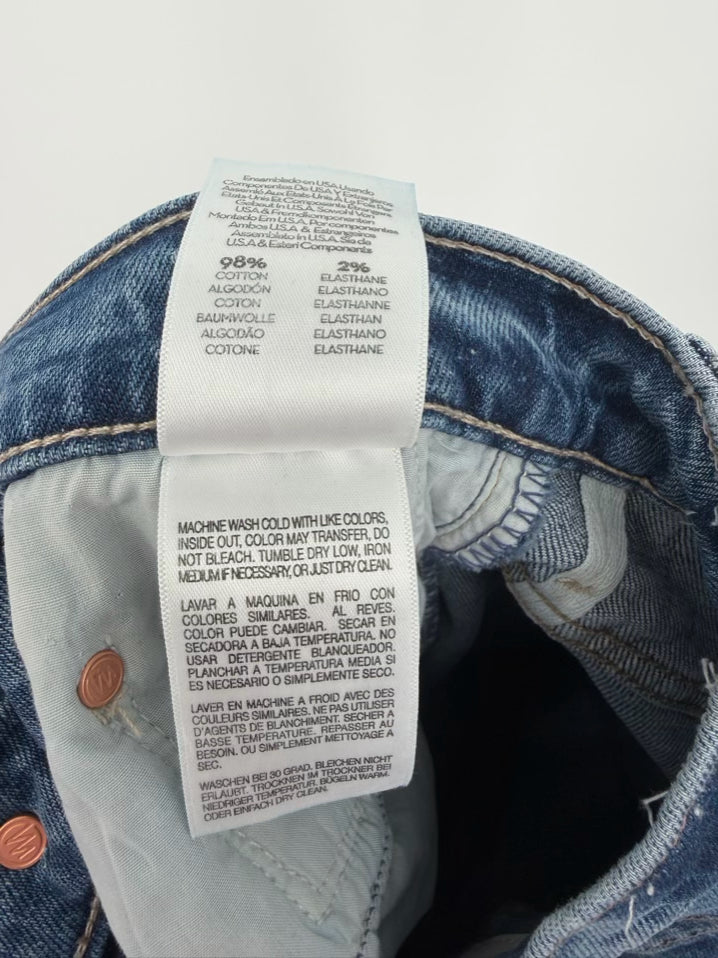 MOTHER Size 31 Blue Denim Studded Jeans