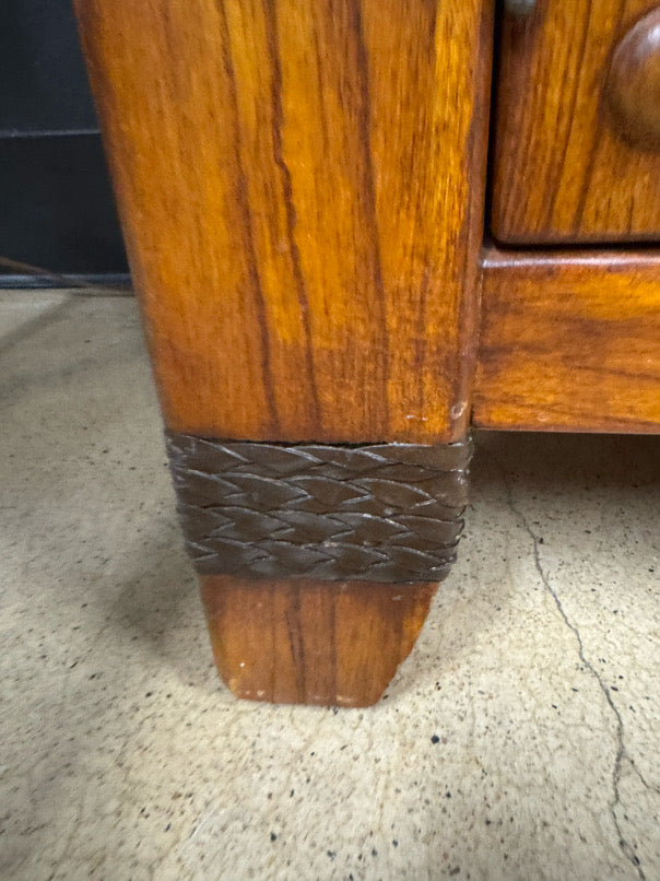 Wood 2-Piece Mirrored China Cabinet