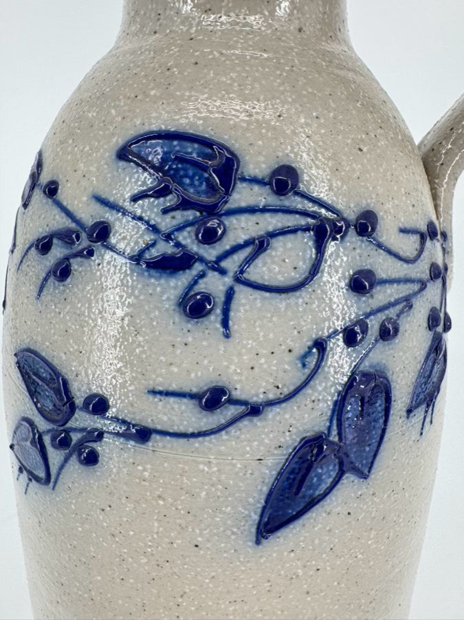 SALMON FALLS Gray & Blue Stoneware Jug