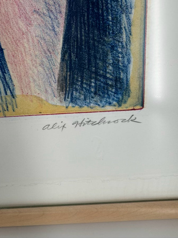 ALEX HITCHCOCK Nudes Framed Art in Blond Wood Frame