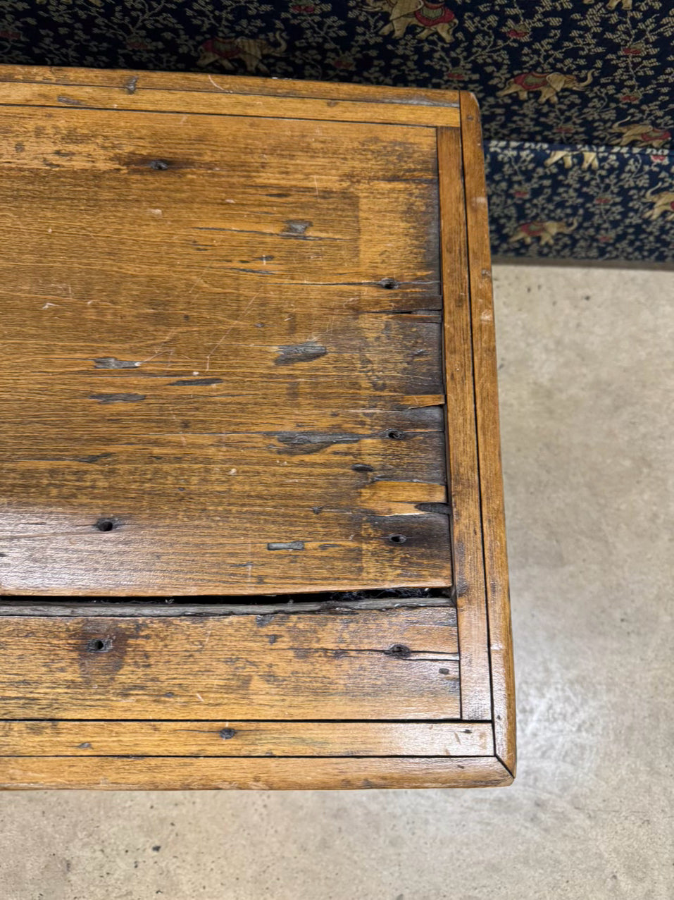 ANTIQUE Pine Tool Trunk w/ Handles