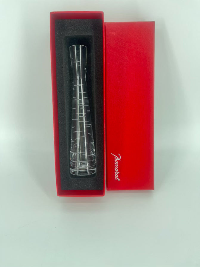 BACCARAT Crystal Slashes Vase W/ Box