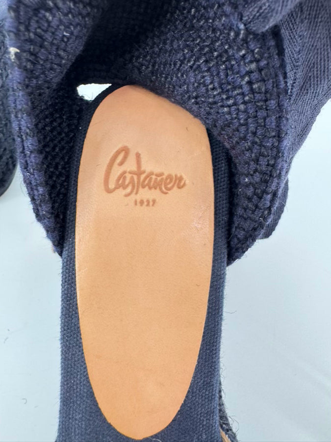 CASTANER Size 39 Navy Canvas Espadrilles