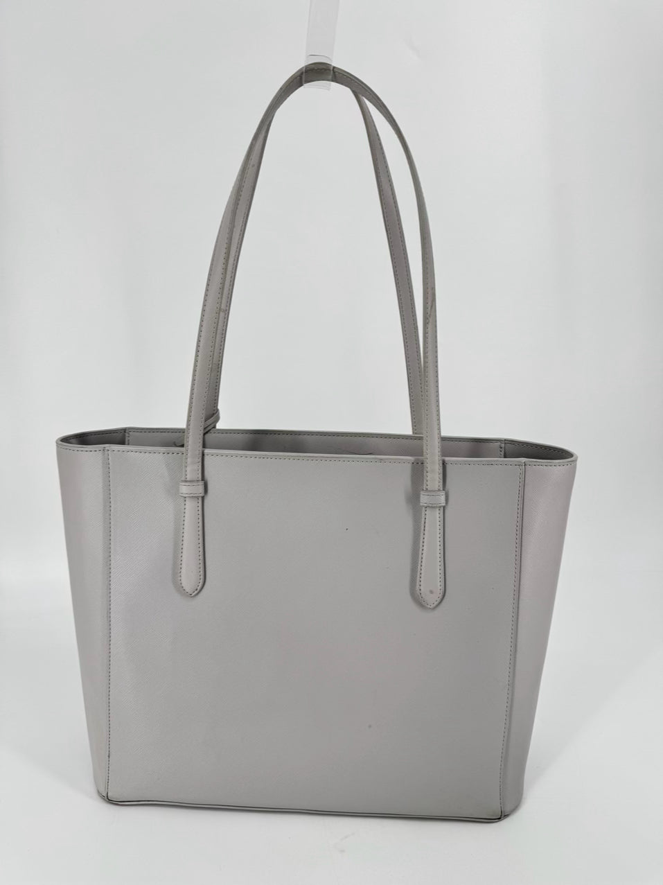 KATE SPADE Gray Leather Tote Bag