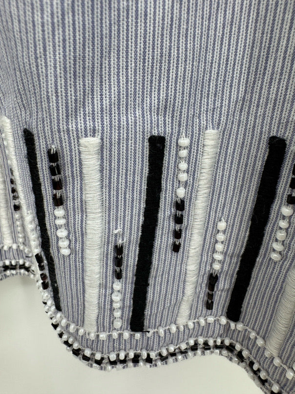 JUCCA Size S Blue Beaded Detail Maxi-Dress
