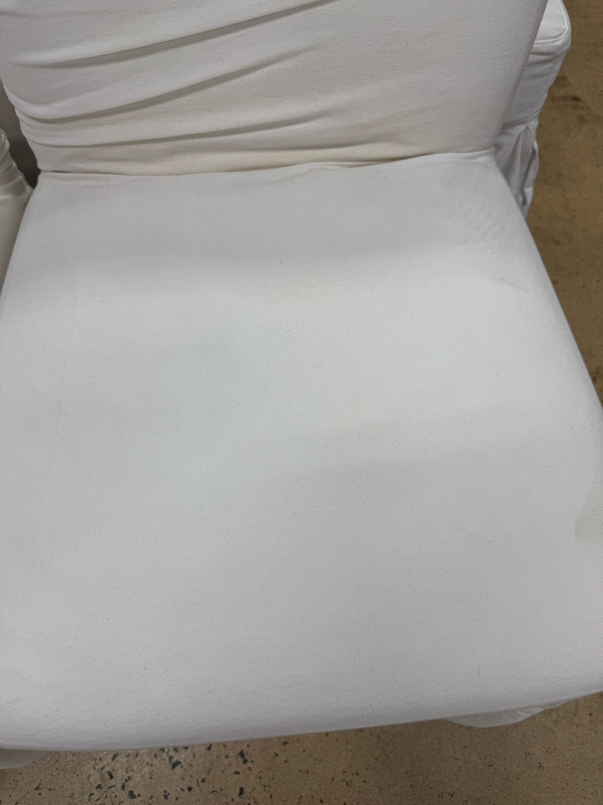 White Slip Cover Set of 4 Chairs