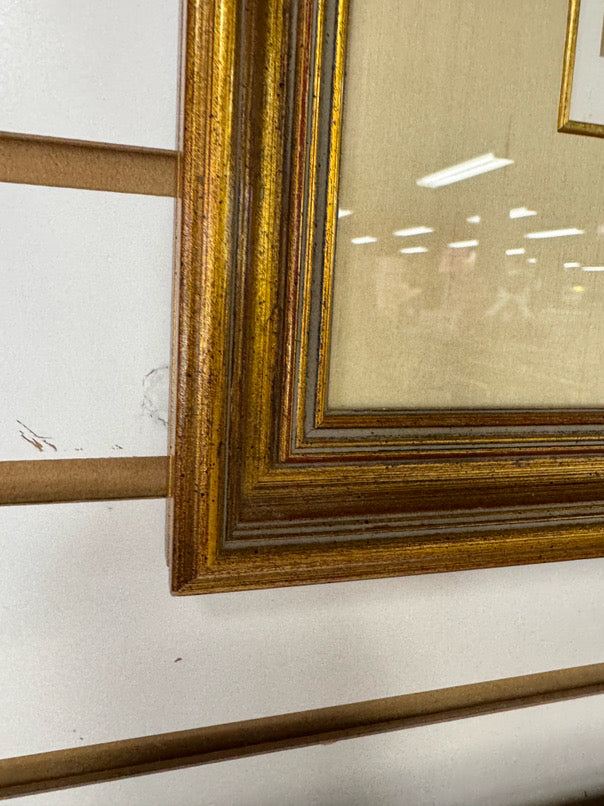 DELLA ROBERTS "One Day" Signed Print in Brushed Gold Frame