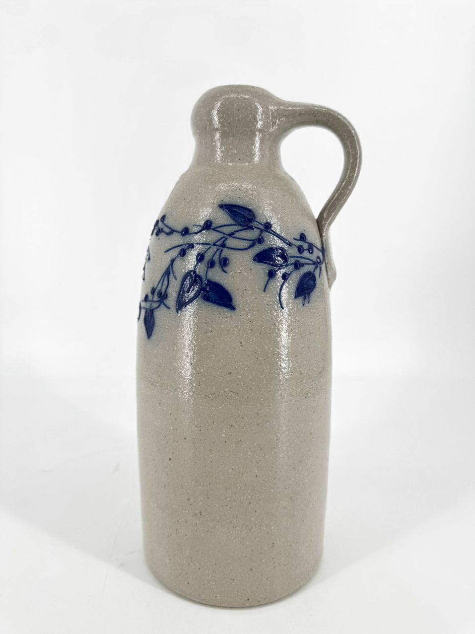 SALMON FALLS Gray & Blue Stoneware Jug