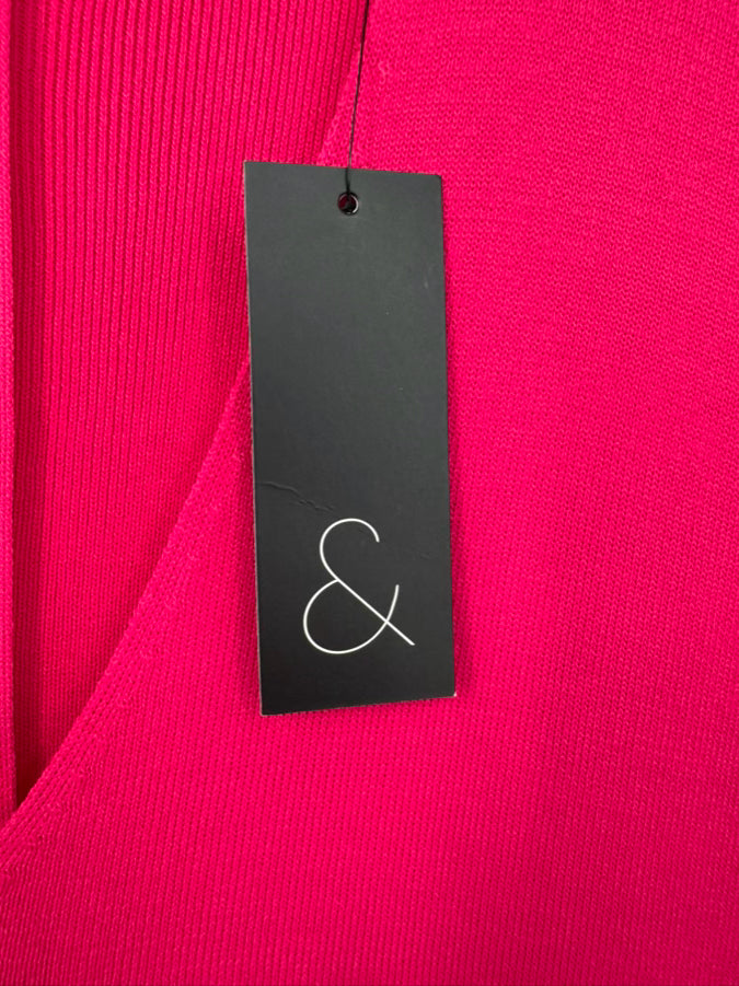 SACHIN + BABI Size XL Magenta Ruffle Detail Shalise Dress NWT