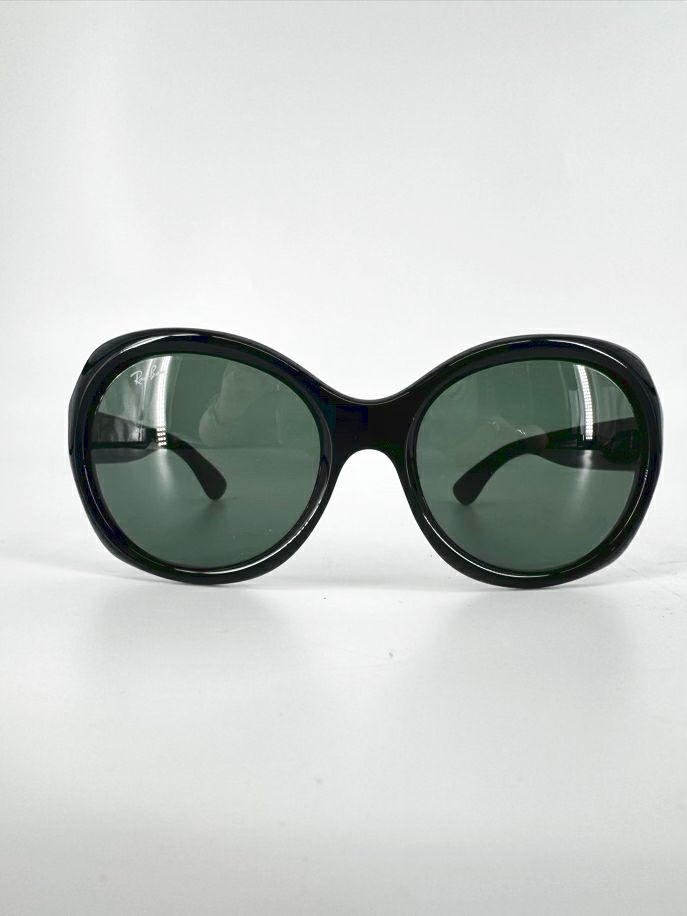 RAY BAN Black Round Sunglasses
