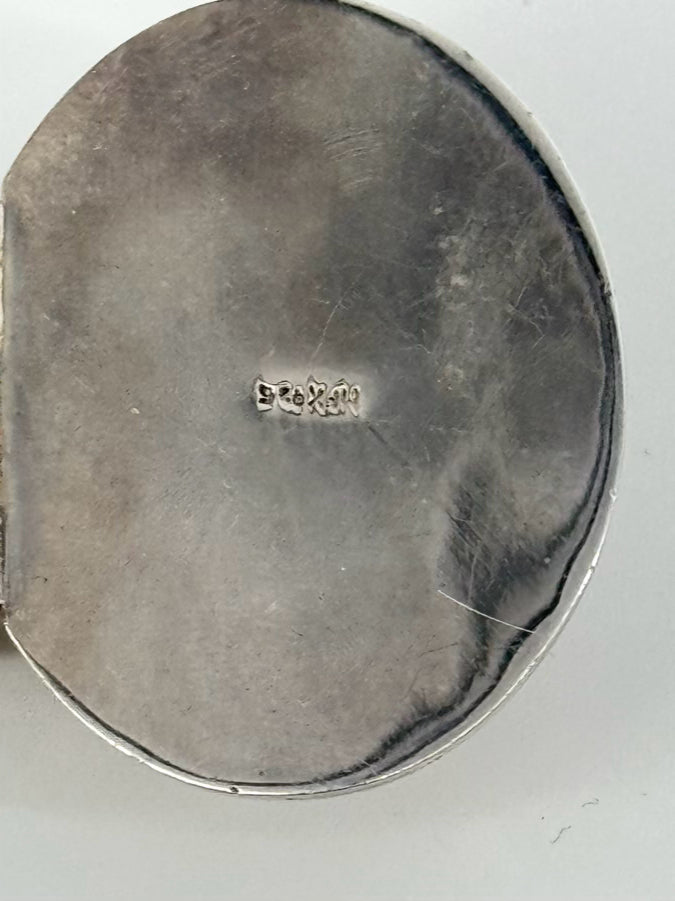 MEXICAN SILVER Chunky Oval Pendant