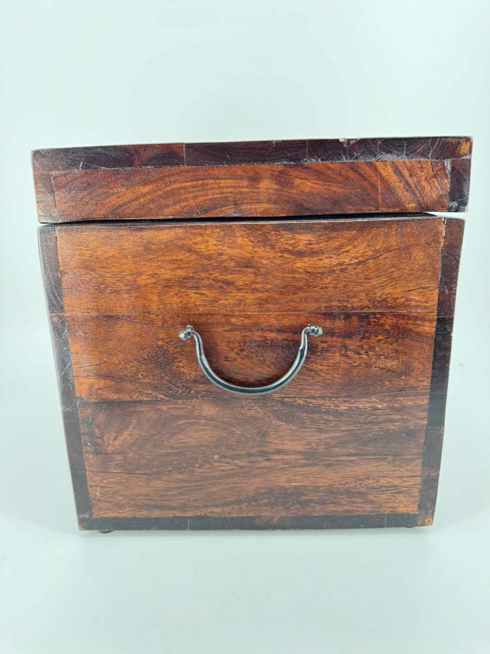 Wood Square Trunk w/ Handles