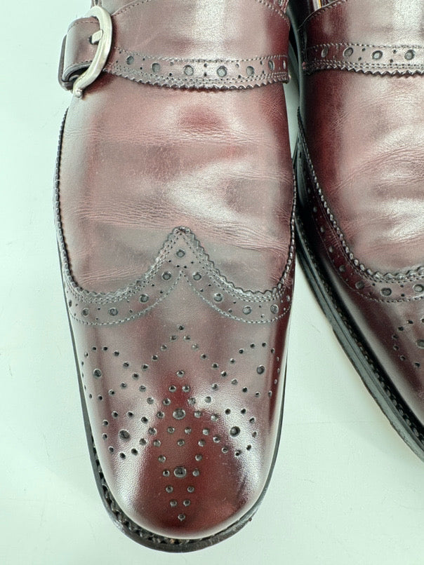 SALVATORE FERRAGAMO Size 11 Cognac Leather Dress Shoes