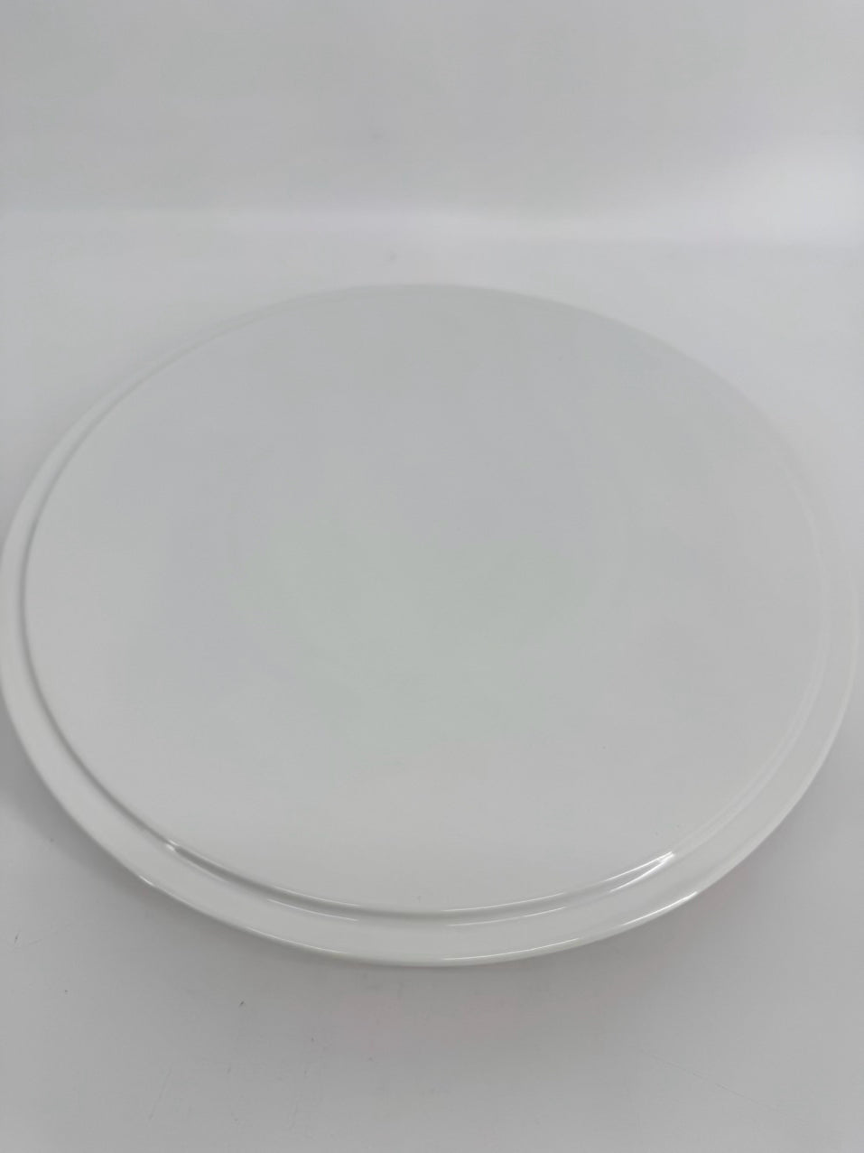 ALESSI Red & White Ceramic & Plastic Alzata Cake Plate