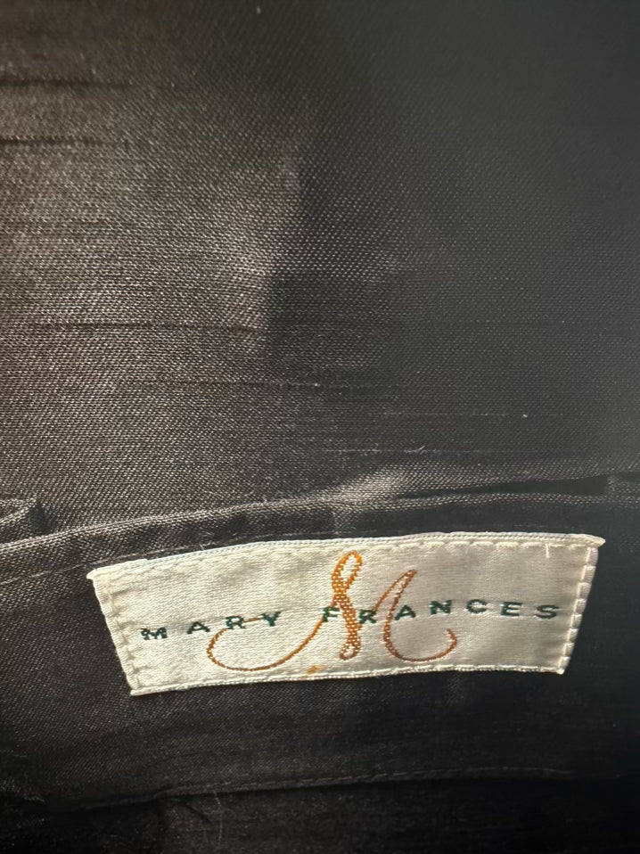 MARY FRANCES Greatest Hits Black & White Guitar Shape Purse