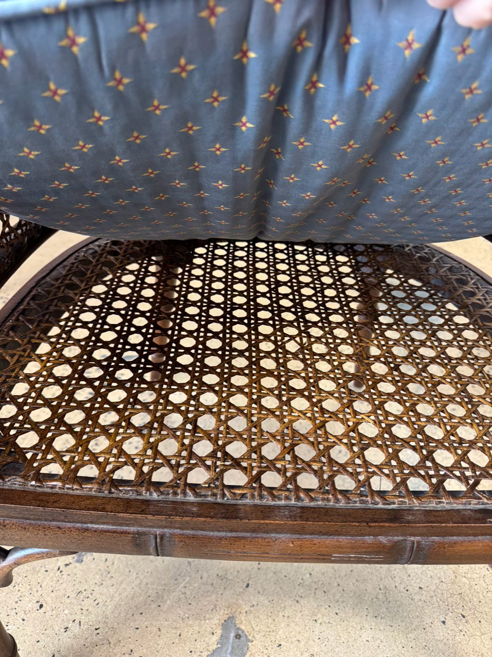 VINTAGE Cane & Bamboo Look Chair