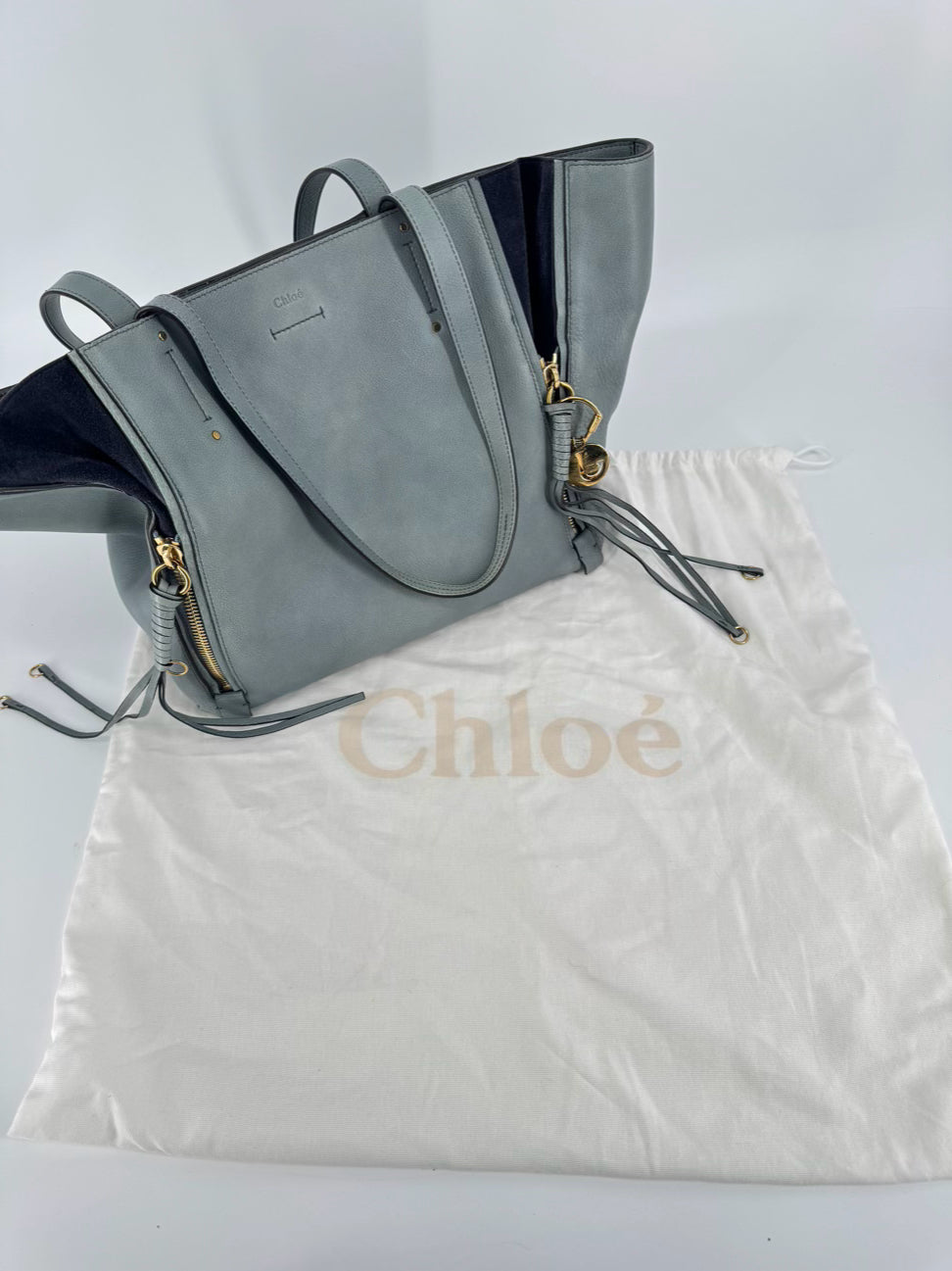 CHLOE Aqua Leather Tote
