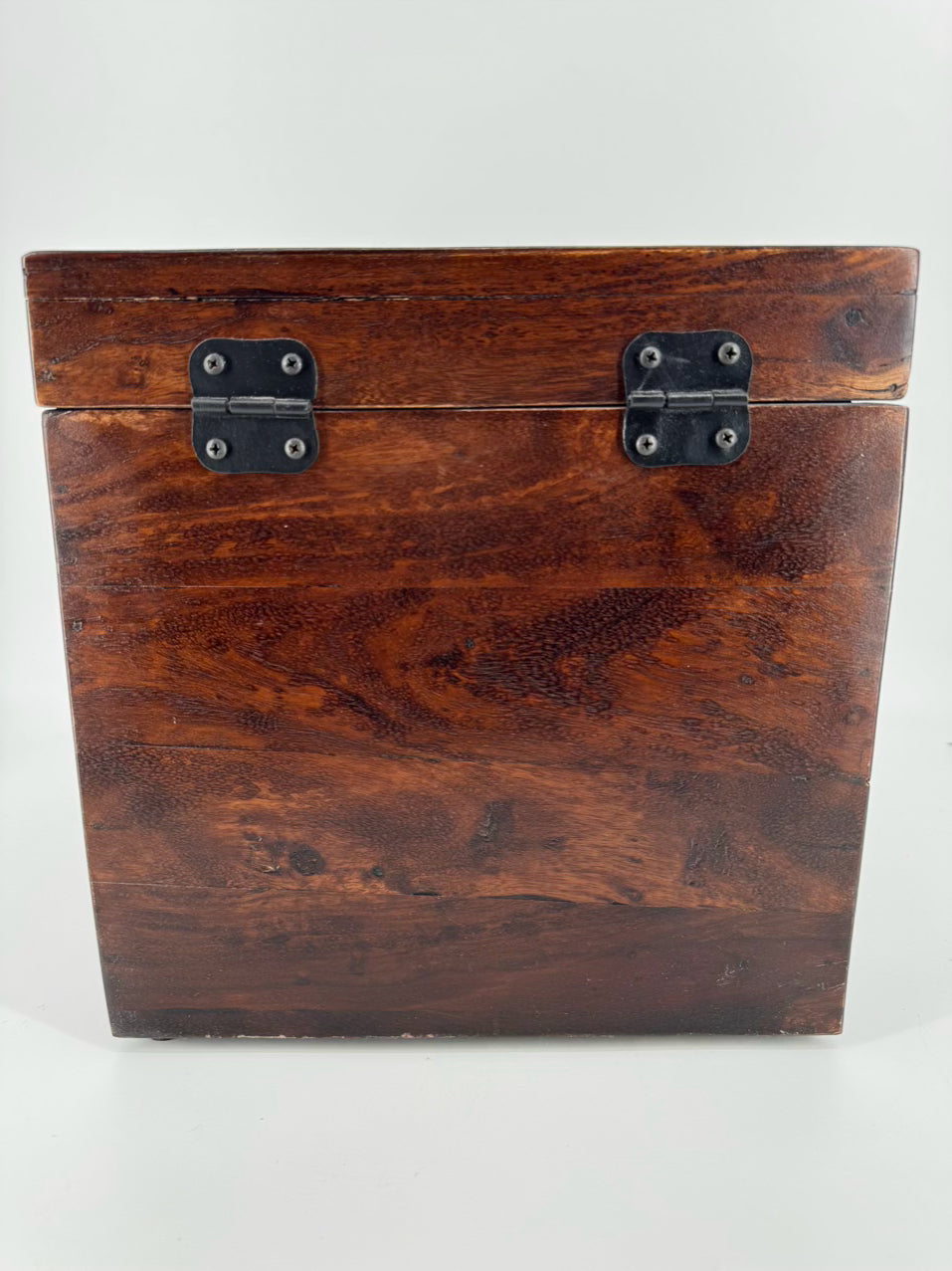 Wood Square Trunk w/ Handles