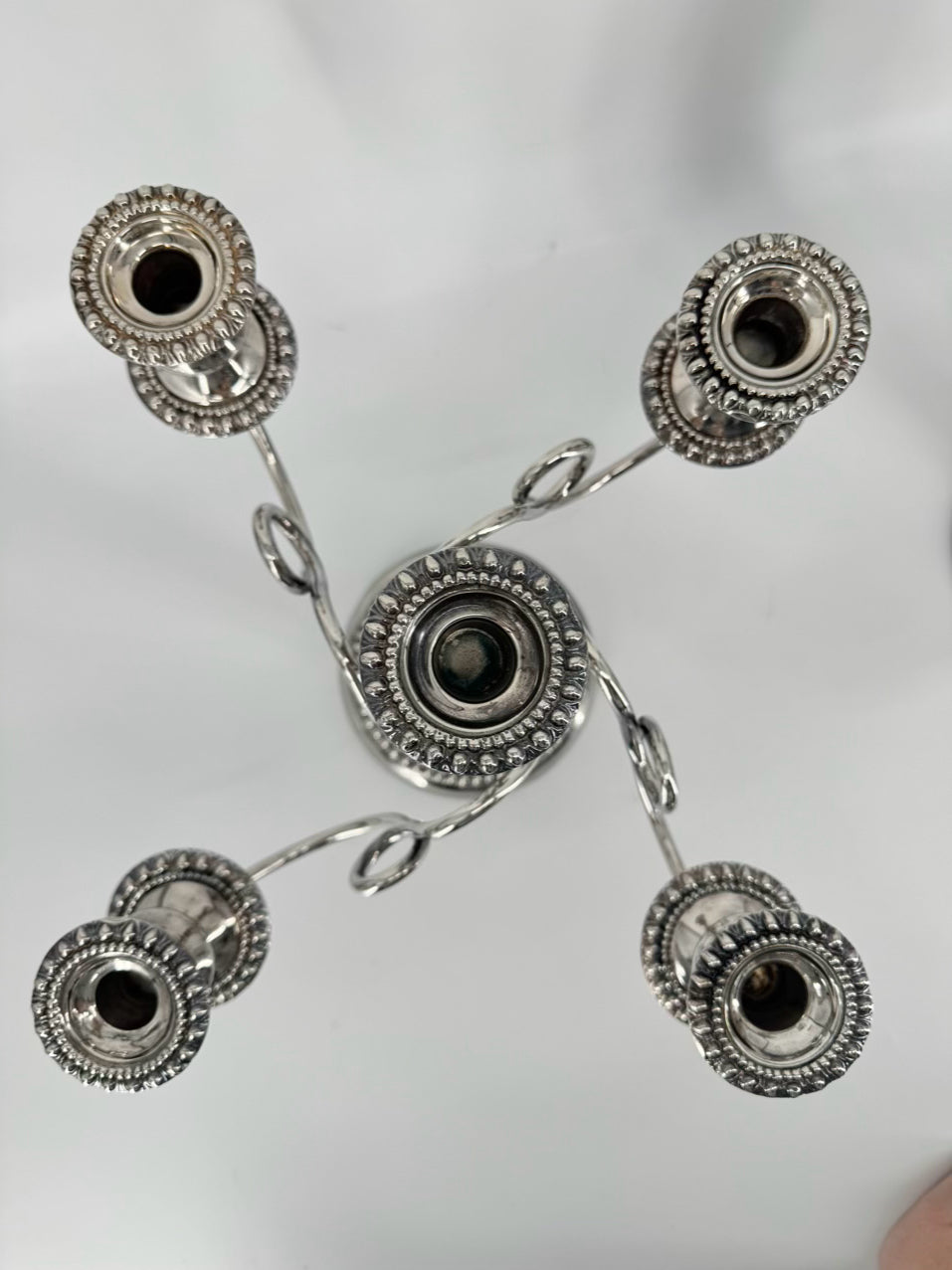 Silver Plate 4-Arm Pair of Candelabras