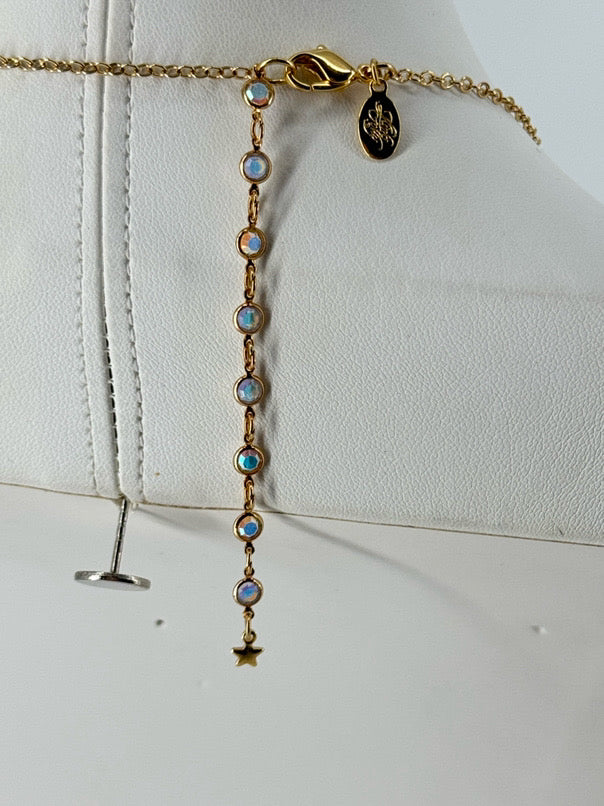 KIRKS FOLLY Gold Tone Bubble Fairy Pendant Necklace