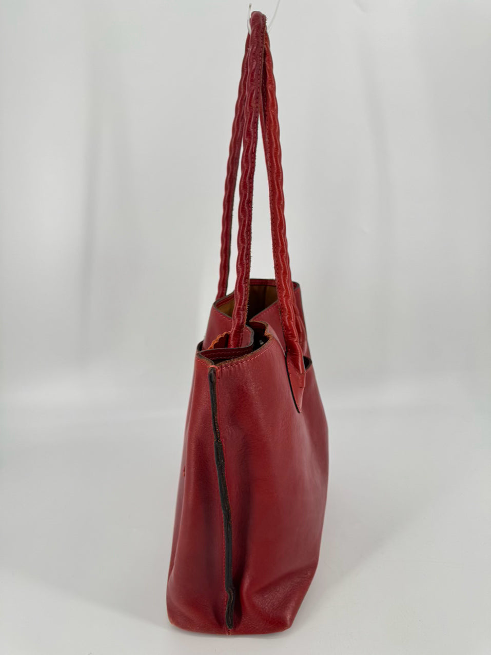 PATRICIA NASH Burgundy Leather Purse