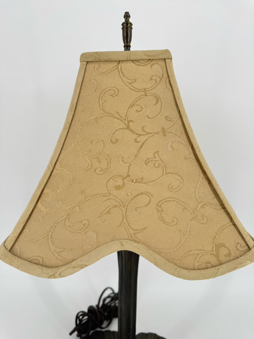 Brown Metal Leaves Lamp
