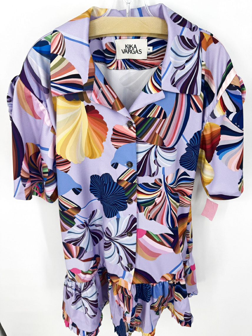 KIKA VARGAS Size M Lavender Print Dress