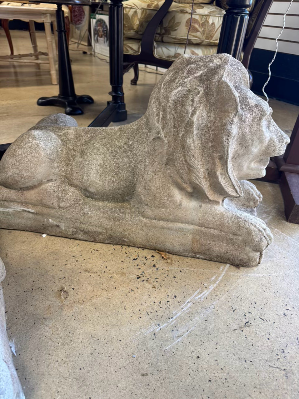 Gray Concrete Pair of Lions