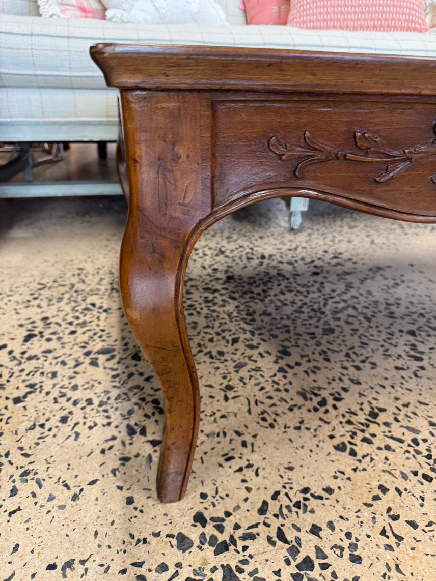 ITALY Wood Carved Detail Coffee Table