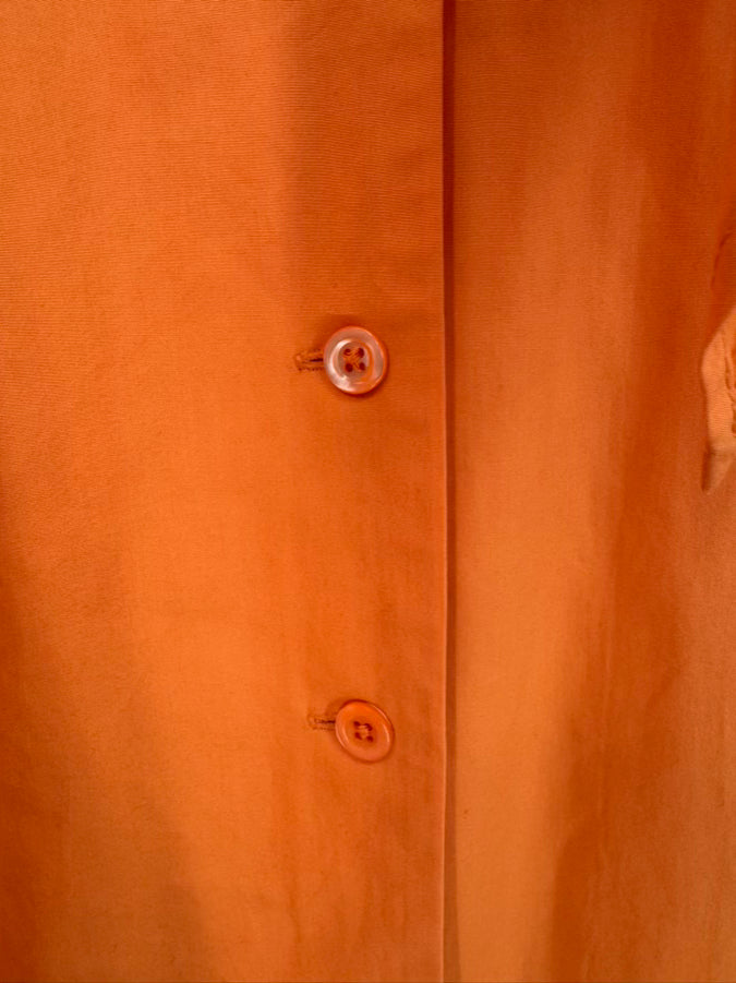 J PETERMAN Size 16 Orange Belted Maxi-Dress
