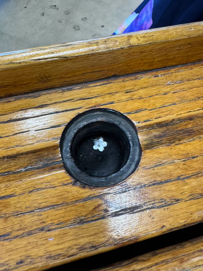 ANTIQUE Wood School Desk
