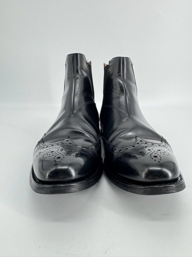 CHURCHS Size 11 Black Leather Boots