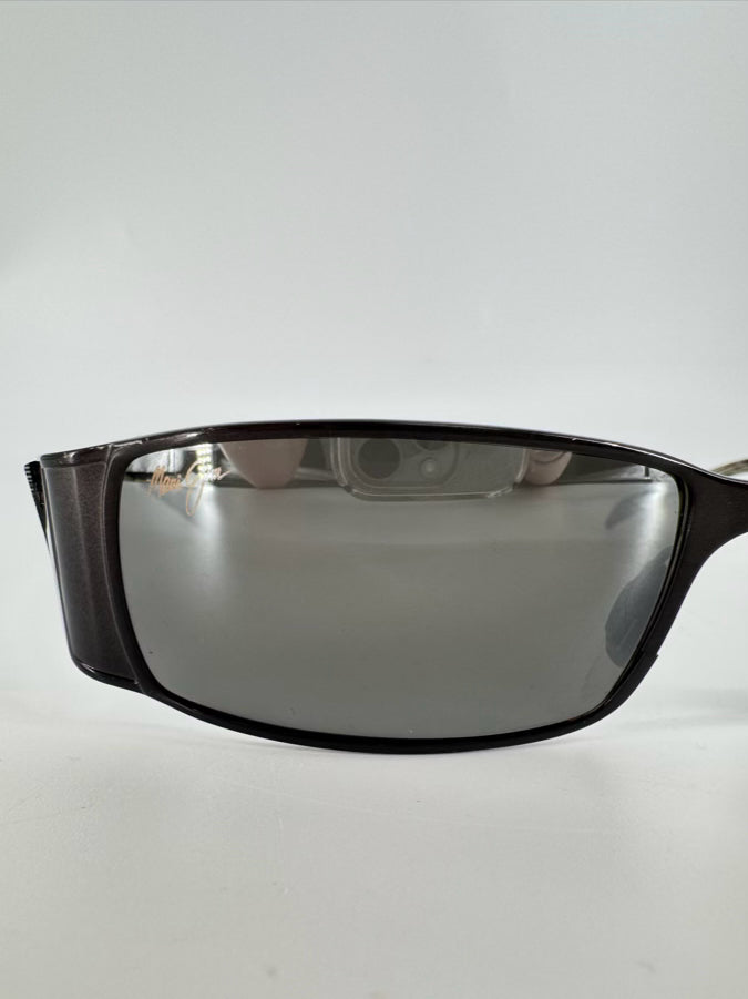 MAUI JIM Black & Gray Metal Sunglasses