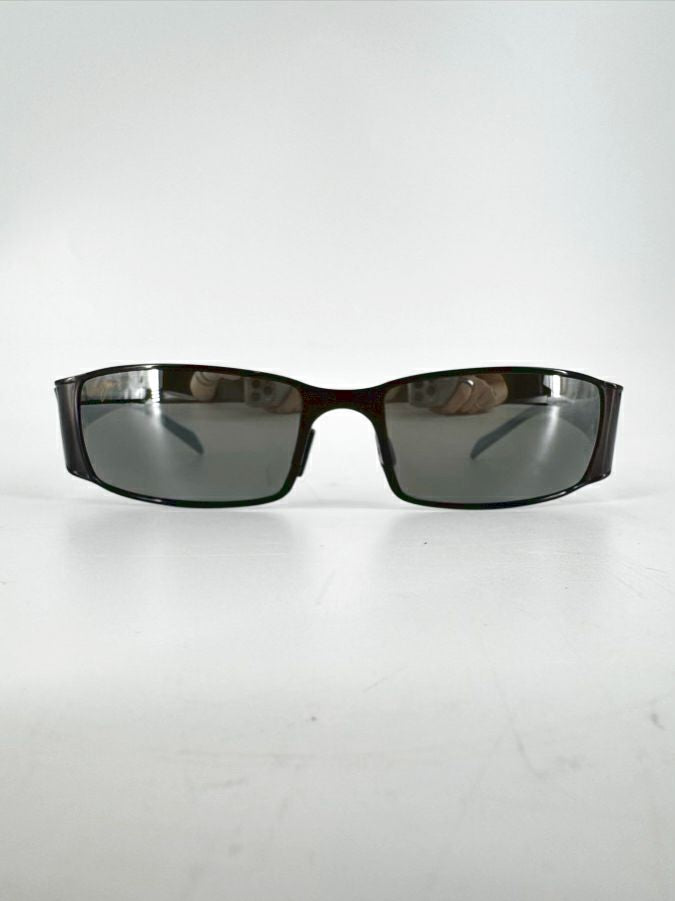 MAUI JIM Black & Gray Metal Sunglasses