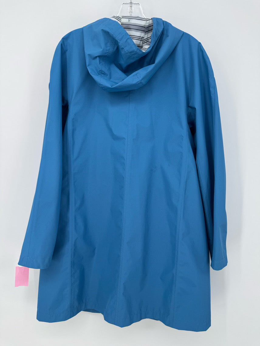 BARBOUR Size 12 Blue Rain Jacket