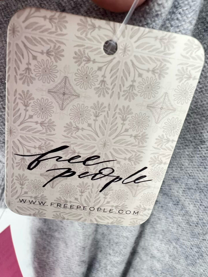 FREE PEOPLE Size M Gray Wool Blend Cardigan NWT