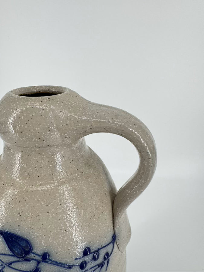 SALMON FALLS Gray & Blue Stoneware Jug
