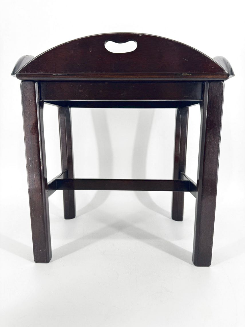 Wood 2-Piece Small Butler's Tray Side Table