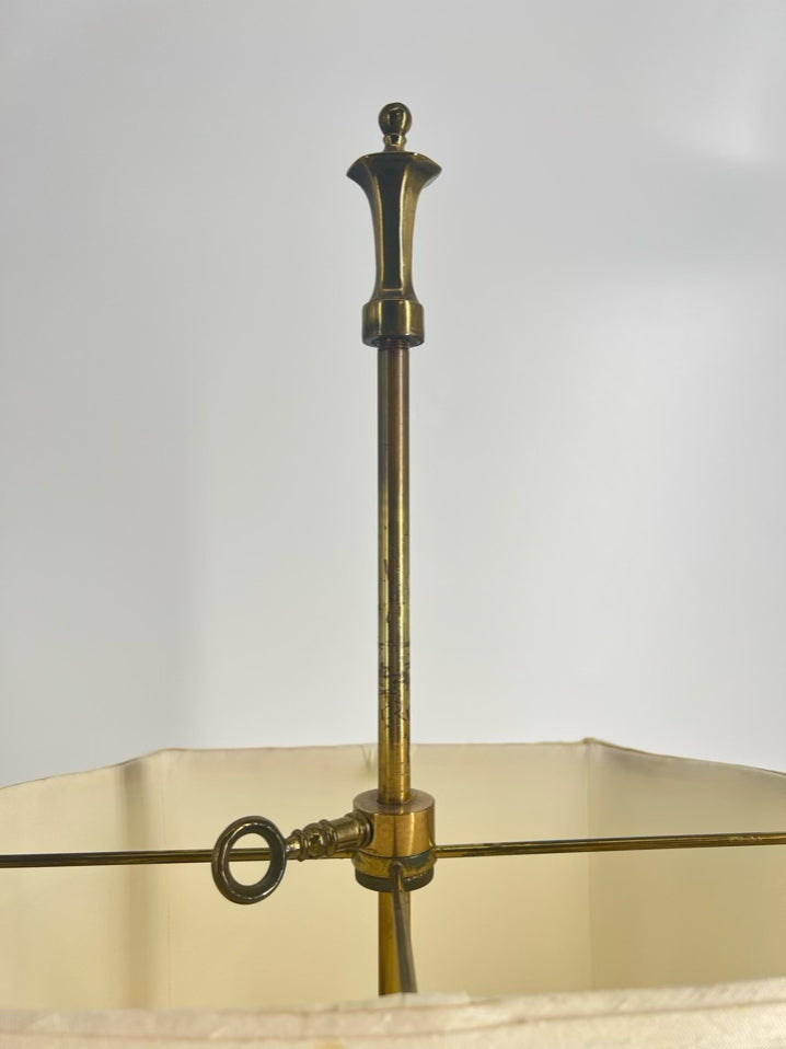 STIFFEL Brass Twin Candle Desk Lamp